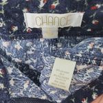 Francesca Collection Floral Navy Mini Skirt Ditzyprint Thin Wale Corduroy Size L Blue Size L Photo 5