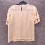 Emanuel Ungaro Womans Blouse Size 6 Designer Italy Fairy Flowy Neutral Capsule Tan Photo 1