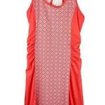 Lola by AFG Peach Geometric Athletic Racerback Dress Tennis Golf Sz Medium Orange Photo 0