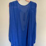 Free People NWOT | Tunic Mini Dress Coverup Open Back Periwinkle | S Photo 1