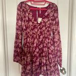 Free People NWT  Floral Long Sleeve Dress Photo 2