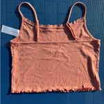 Aerie NWT, , Peach, Cropped Cami, Size L - Trendy Top Photo 1