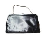 Vintage La France Small Silver Evening Purse Bag Clutch Handbag Chain Handle 60s Photo 1