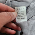 Judith March  Striped Flutter Sleeve V-Neck Dress Floral Applique S Retro Photo 7