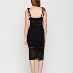 BCBGMAXAZRIA Black Crochet Set Photo 3