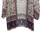 Knox Rose Womens Kimono XXL Cream Floral Paisley Boho Border Festival Hippie Photo 2