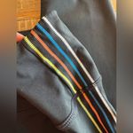 Zyia  Active Black Speed Derby Stripe 7/8 Hi Rise Leggings Photo 3