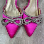Lilly Pulitzer  Cerise Pink Ryley Slingback Pump Jewel Bow Kitten Heels Size 7.5 Photo 11