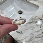 Dolphin Seashell Ring White Photo 2