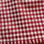 Moschino red/ecru gingham, sequins halter dress, size US 8/IT 42, made in Italy Photo 13