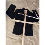 Nine West Blazer Black 6 Coral Color Women Jacket Striped Fully Lined Padded Sh Photo 10