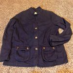 Old Navy Women's Blue Linen Cotton Blend Utility Jacket Size XXL Photo 0