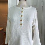 LPA  cotton waffle knit Henley Photo 8