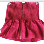Rampage NWT Women’s Hot Pink Peplum Tube Top Lightly Padded Size S Photo 4