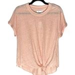 Lou & grey  for Loft peach linen tie front tee size small NWT Photo 0