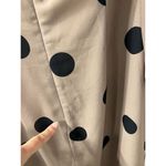 Amanda Uprichard  Polka Dot Walsh‎ Dress Medium Tan Black Sheer Puff Long Sleeves Photo 6