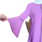 White House | Black Market  NWT Warm Violet Bell Sleeve Short Shift Dress Size 2 Photo 5