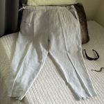 Poetry light grey Pull-On elastic waist Wide tapered Leg Linen pants 18/20” Photo 0