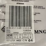 Mango NWT  Resin Pendant Earrings in Burgundy 67094423 Coba Photo 6