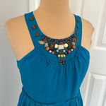 Moulinette Soeurs Anthropologie Moulinet Soeurs Island Nightfall Silk Embellished Dress Photo 3