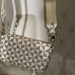 None Trendy Boutique Shoulder Bag Geometric Pattern Crossbody with Wide Strap Photo 5