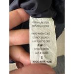 Monteau  Navy Metallic Tweed Gold Hardware Trim Front Open Pockets Shift Dress S Photo 6