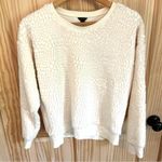 Ann Taylor Cracked Ice Sweatshirt Sweater Winter White. Size Medium. Photo 3