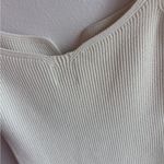 KHAITE  Yves Ribbed Bodysuit Ivory Size L Photo 7