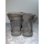 UGG  Mini Bailey Button Gray Short ankle Boots 9 Photo 3