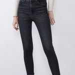 ZARA High Waist Faded Black Jeans Photo 0