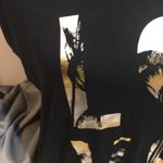 Betsey Johnson  Love T-Shirt, Black, Gold, Small Photo 3