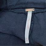 Free People OB428016 Black Linen Baggy Pull On Lounge Shorts Size M Photo 5