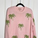 Show Me Your Mumu Pink Palm Tree Knit Sweater XS Photo 2
