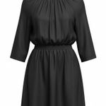 J.Crew Palermo Smocked-Waist Mini Dress 100% Linen Black Size Small S NWT Photo 0