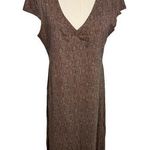 Toad & Co . Horny toad Rosmarie geometric print dress brown size medium M Photo 0
