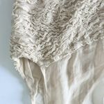 Robert Rodriguez top size 6 cream ruffle sweetheart Photo 5