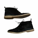 ZARA  Woman Black Size 37/6.5 Calf Hair Lace Up Flat Heeled Ankle Booties. Photo 2