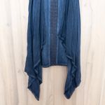 Knox Rose Womens Duster Vest Size S Blue Lace Boho Draped Festival Y2K Layering Photo 2