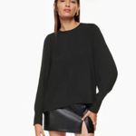 Wilfred Aritzia Clarissa Puff Sleeve Long Sleeve Blouse Black size 2XS XXS Photo 1