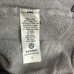 Anthropologie Sundry Terry Oversize Sweatshirt in Terracotta & Charcoal Size 1/S Photo 4