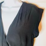 Venus  Faux Wrap Jumpsuit Full Length Pants Pockets Black 10 Photo 4