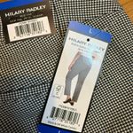 Hilary Radley  Women’s Large Black White Gingham Tummy Control Mid Rise Pants New Photo 6