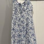 Garage  Dress Blue and White Floral Photo 0