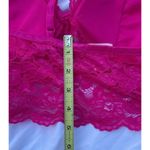 Bozzolo Vintage  Women’s Pink Laced Flower Crop Top size S Strap Blouse Photo 4