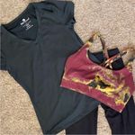 Three Piece Activewear Set for Women. Size Small. Black Photo 5