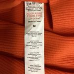 Pretty Little Thing Orange Rib Short Sleeve Collar Polo Shirt Cutout Crop Top Sz M Photo 3