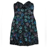 Scala  Strapless Sequin Silk sheath mini party cocktail Dress Photo 2