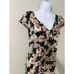 Laundry by Shelli Segal Laundry Shelli Segal Vintage Floral Midi Dress Ruffle V Neck Cap Sleeve Size 6 Photo 4