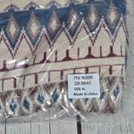 Fate Women's Grandpacore Neutral Colors Aztec Patterend Crewneck Sweater XL NIB‎ Tan Photo 6