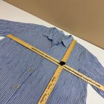 Lilly Pulitzer  Shirt Dress Womens Large Natalie Blue White Stripe Cover Up Maxi Photo 9